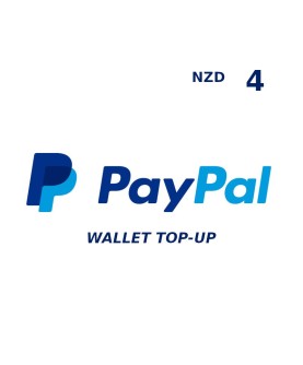 PayPal Wallet NZD 4 Top Up Key GLOBAL